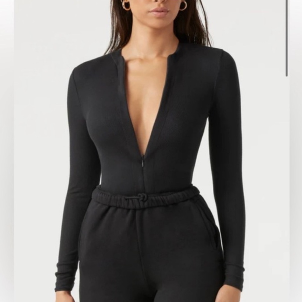 Joah brown invisible zip long sleeve top